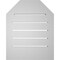 Ekena Millwork Octagonal Top Surface Mount PVC Gable Vent w/ 2"W x 1-1/2"P Brickmould Frame, 16"W x 20"H GVPOT16X2002SF - alternate 4